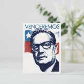 Salvador Allende - Venceremos Briefkaart (Staand voorkant)