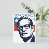 Salvador Allende - Venceremos Briefkaart (Staand voorkant)
