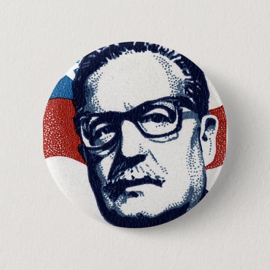 Salvador Allende - Venceremos Ronde Button 5,7 Cm (Voorkant)