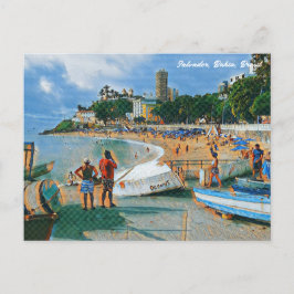 Salvador, Bahia, Brasil Porto da Barra Art Briefkaart