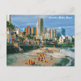 Salvador, Bahia, Brasil Praia do Farol da Barra Briefkaart