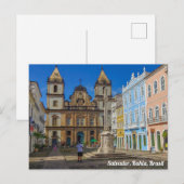Salvador, Bahia, Brazilië, Plaza Briefkaart (Voorkant / Achterkant)