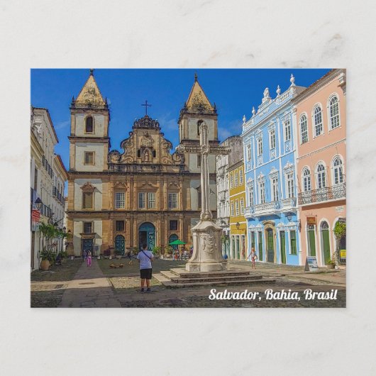 Salvador, Bahia, Brazilië, Plaza Briefkaart (Voorkant)