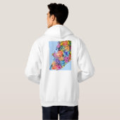 Salvador Brazil City Map Hoodie (Achterkant volledig)