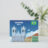 Salvador Brazilië Briefkaart (Staand voorkant)