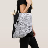 Salvador Brazilië Kaart Tote Bag (Dichtbij)