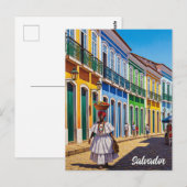 Salvador Brazilië Perlourinho Reizen Briefkaart (Voorkant / Achterkant)