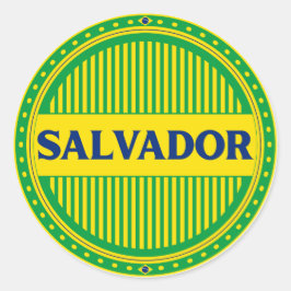 Salvador City Pride – Braziliaanse identiteit Ronde Sticker