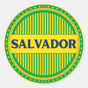 Salvador City Pride – Braziliaanse identiteit Ronde Sticker