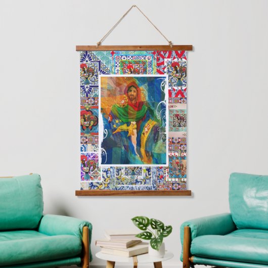 Salvador Cristo Hangend Wandkleed (Woonkamer)