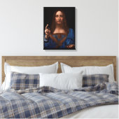 salvador mundi door leonardo da vinci canvas afdruk (Insitu (Slaapkamer))