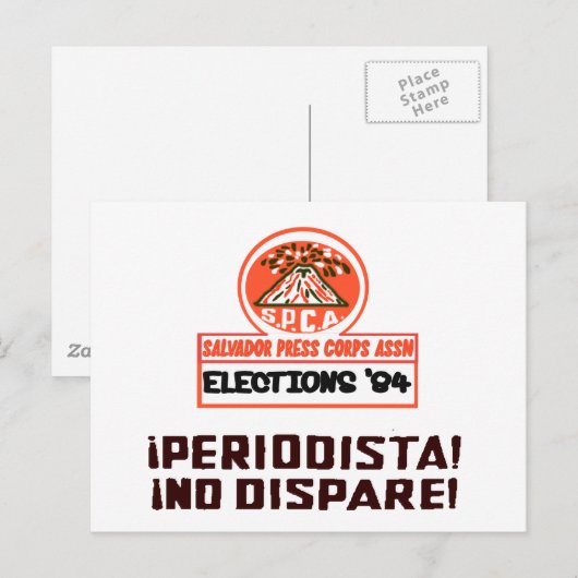 Salvador Press Assn 1984 Briefkaart (Voorkant / Achterkant)