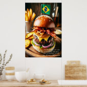Salvador Samba Burger Sensation 24x36 Poster (Keuken)