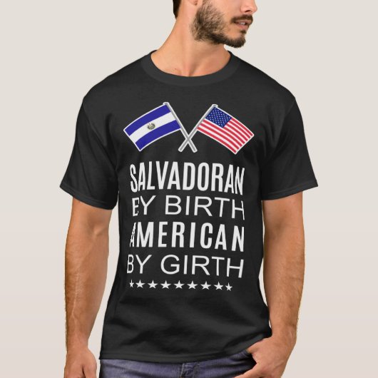 Salvadoraanse Amerikaanse trots T-shirt (Voorkant)