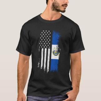 Salvadoraanse trots op Amerikaanse vlag El Salvado T-shirt