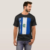 Salvadoraanse vlag El Salvador T-shirt (Voorkant volledig)