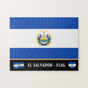 Salvadoraanse vlag en Salvadoraans land / El Salva Legpuzzel