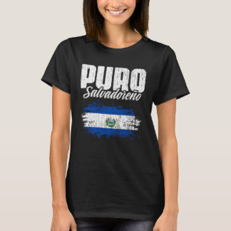  Salvadoraanse vlag Puro Salvadoreño El Salva T-shirt