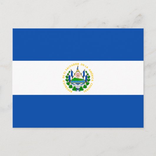 Salvadoraanse vlag, vlag van El Salvador Briefkaart (Voorkant)