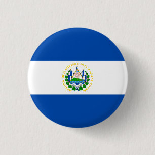Salvadoraanse vlag, vlag van El Salvador Ronde Button 3,2 Cm
