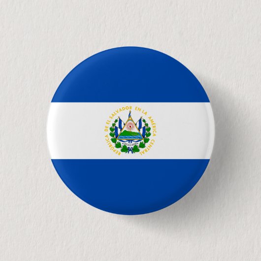 Salvadoraanse vlag, vlag van El Salvador Ronde Button 3,2 Cm (Voorkant)