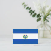 Salvadoraanse vlag, vlag van El Salvador Visitekaartje (Staand voorkant)