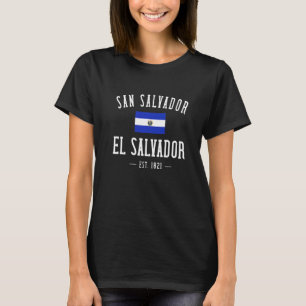 Salvadoran Flag DNA El Salvador Salvadoreña San Sa T-shirt