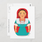 Salvadoran Matryoshka-Briefkaart Briefkaart (Voorkant / Achterkant)