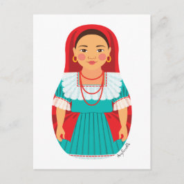 Salvadoran Matryoshka-Briefkaart Briefkaart