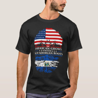Salvadorian Roots American Groot US El Salvador T-shirt