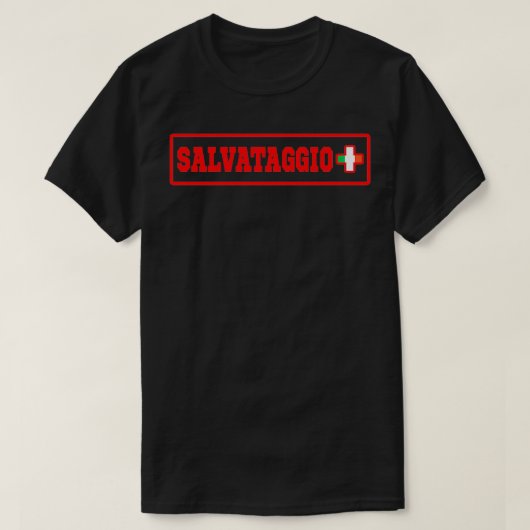Salvataggio Italy Lifeguard T-shirt (Design voorkant)