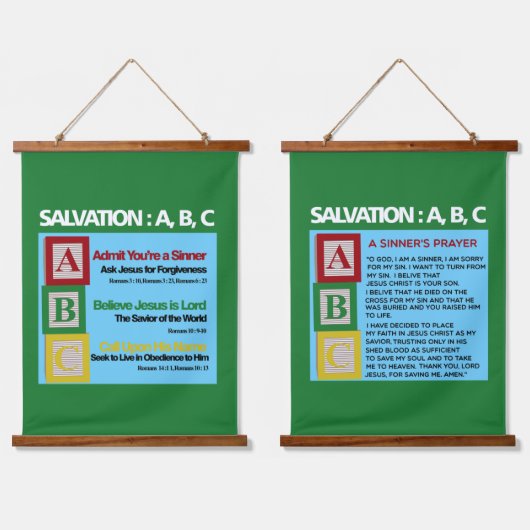 Salvatie ABC Hangend Wandkleed (Dubbel)