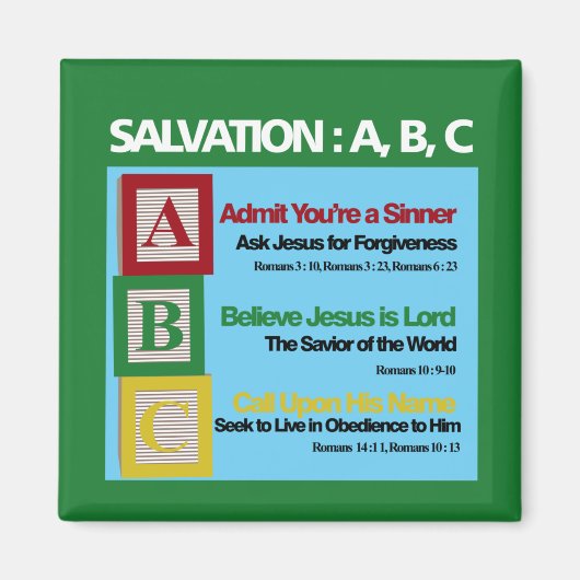 Salvatie ABC Magneet (Voorkant)