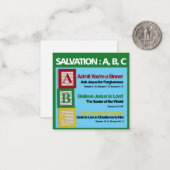 Salvatie ABC Notitiekaartje (Voorkant / Achterkant in situ)