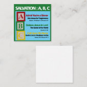 Salvatie ABC Notitiekaartje (Voorkant / Achterkant)