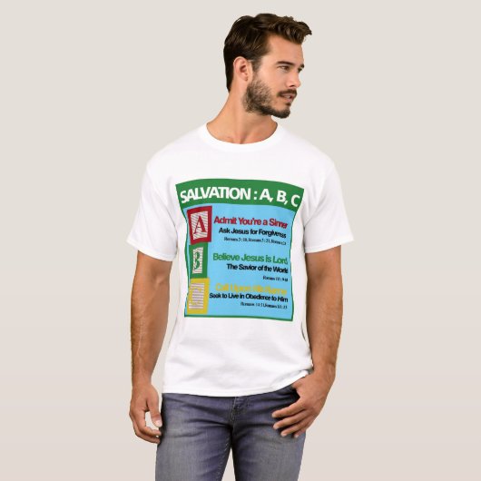 Salvatie ABC T-shirt (Voorkant volledig)