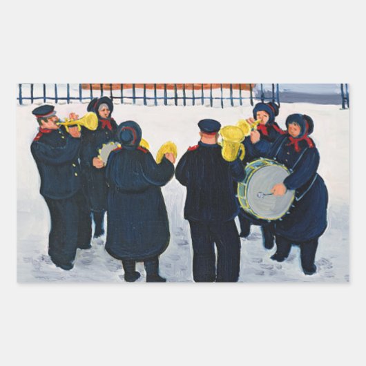 Salvation Army Band Rechthoekige Sticker (Voorkant)