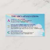 Salvation Gospel KJV Bijbelse Christelijke outreac Visitekaartje (Voorkant)