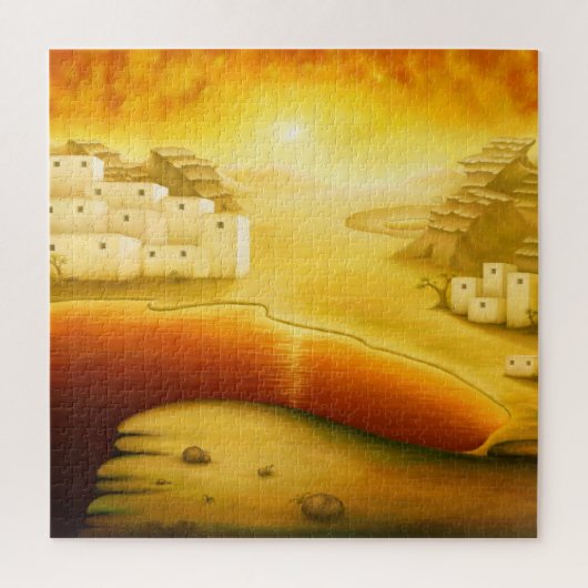 "Salvation" - Midden-Oosten, Orient Sunset Paintin Legpuzzel (Verticaal)