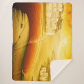 "Salvation" - Midden-Oosten, Orient Sunset Paintin Sherpa Deken (Voorkant)