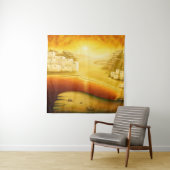 "Salvation" - Midden-Oosten, Orient Sunset Paintin Wandkleed (In situ)