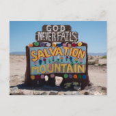 Salvation Mountain Welcome Sign Briefkaart (Voorkant)