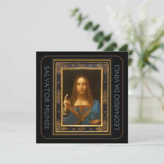 Salvator Mundi 1500 Leonardo da Vinci (Staand voorkant)