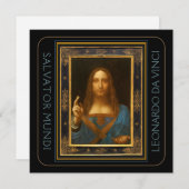 Salvator Mundi 1500 Leonardo da Vinci (Voorkant / Achterkant)