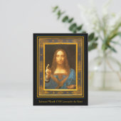 Salvator Mundi 1500 Leonardo da Vinci Briefkaart (Staand voorkant)