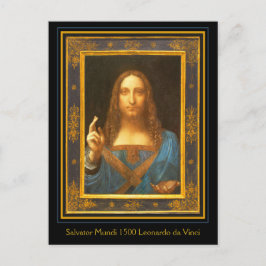 Salvator Mundi 1500 Leonardo da Vinci Briefkaart