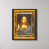Salvator Mundi 1500 Leonardo da Vinci Canvas Afdru (Voorkant)