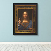 Salvator Mundi 1500 Leonardo da Vinci Canvas Afdru (Insitu (Houten vloer))