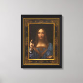 Salvator Mundi 1500 Leonardo da Vinci Canvas Afdru (Voorkant)