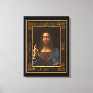 Salvator Mundi 1500 Leonardo da Vinci Canvas Afdru